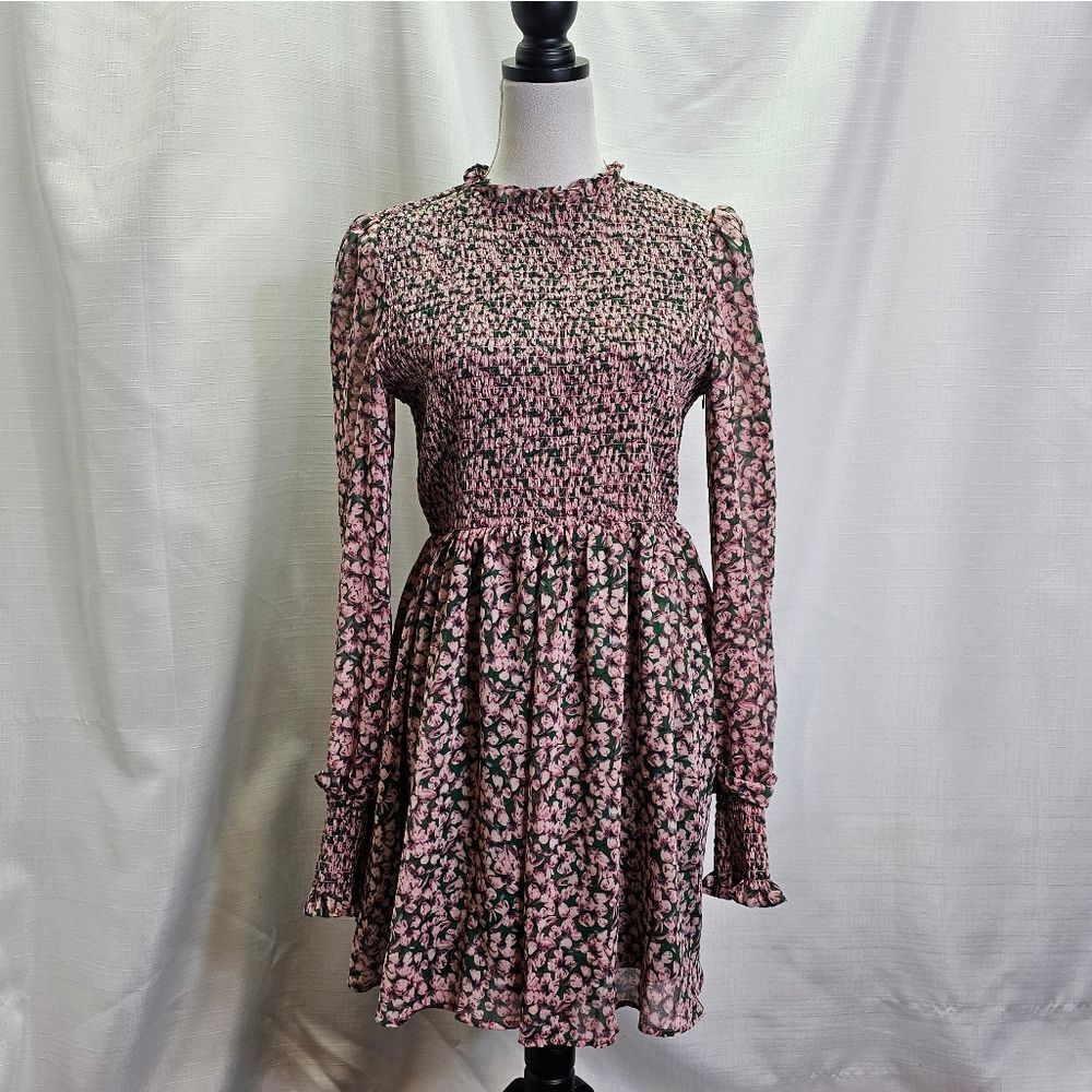 Floral Long Sleeve Dress - Picture 2 of 14